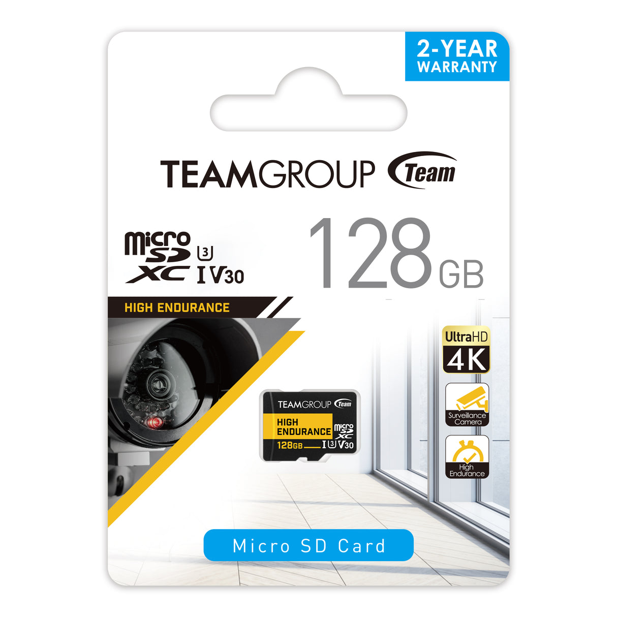 Teamgroup High Endurance 128GB MicroSD UHS-I U3 V30 100MB/s spominska kartica