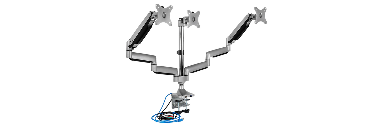 IcyBox trojni namizni nosilec za monitorja do diagonale 32''