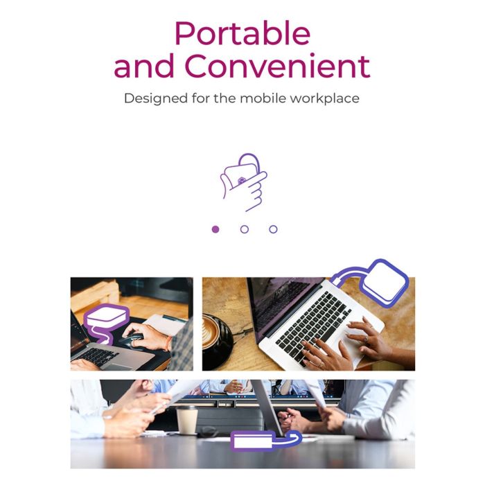 Icybox IB-DK408-C41 priključna postaja USB4 z dvojnim video izhodom 7v1, 60W PowerDelivery napajanje