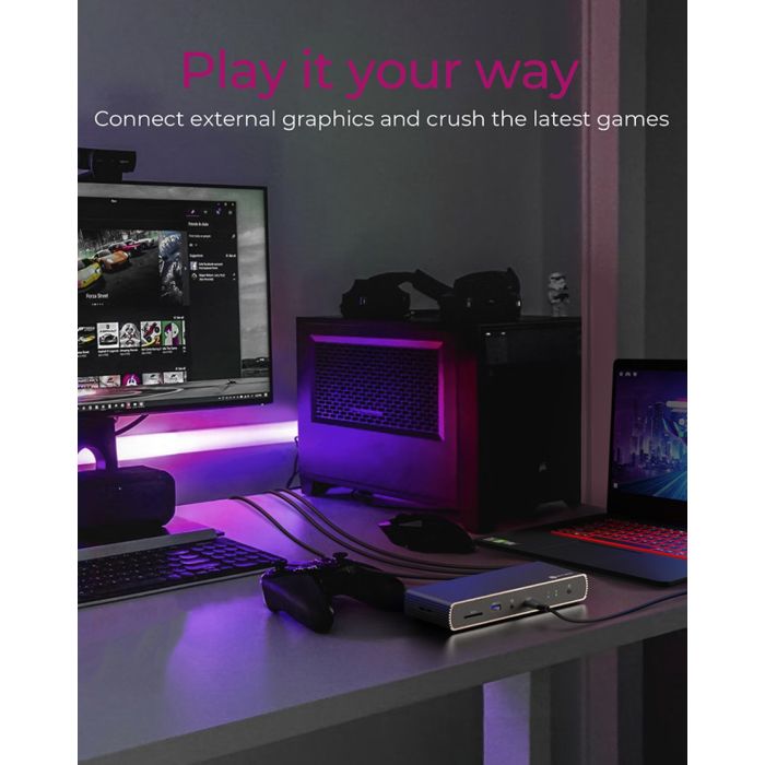 Icybox IB-DK8801-TB4 Thunderbolt 4 priklopna postaja s Power Delivery PD100W