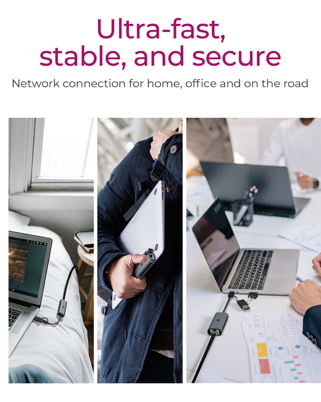 Icybox IB-LAN301-C3 USB-A in USB-C mrežna kartica/adapter na 2.5 Gbit Ethernet