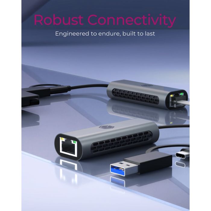 IcyBox IB-LAN301-C3 USB-A in USB-C mrežna kartica/adapter na 2.5 Gbit Ethernet