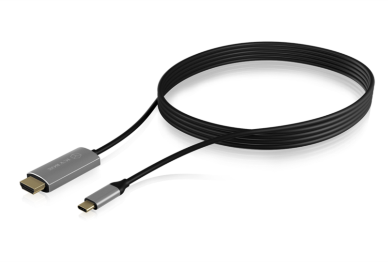 Icybox kabel iz USB-C na HDMI s podporo za 4k@60Hz