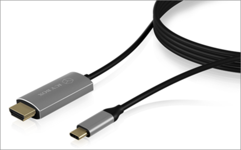 Icybox kabel iz USB-C na HDMI s podporo za 4k@60Hz
