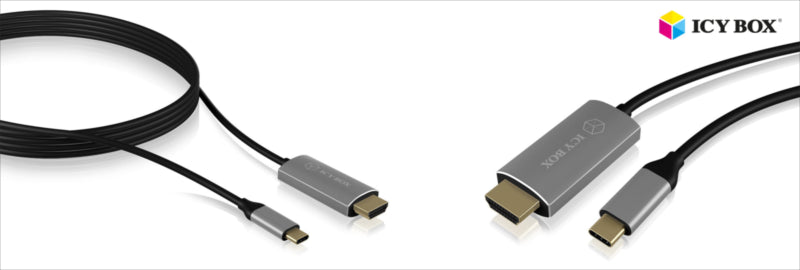 Icybox kabel iz USB-C na HDMI s podporo za 4k@60Hz