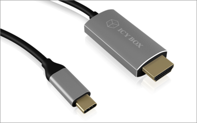 Icybox kabel iz USB-C na HDMI s podporo za 4k@60Hz