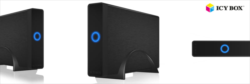 Icybox IB-377U3 zunanje ohišje, 3.5" SATA, USB 3.0, črno