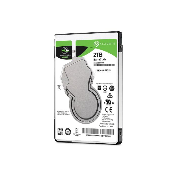 Seagate 2TB BarraCuda 2,5" SATA 6Gb/s 5400rpm 128MB HDD disk
