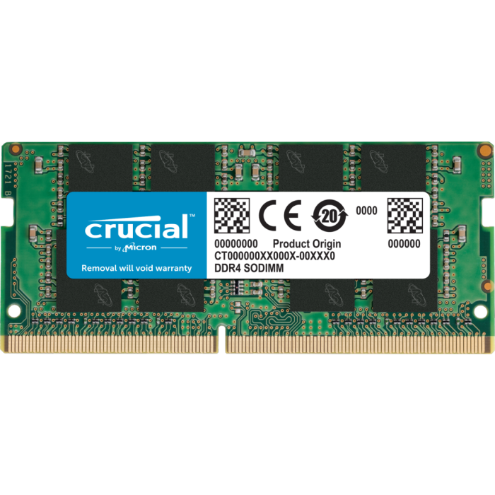 Crucial 8GB DDR4-3200 SODIMM PC4-25600 CL22, 1.2V