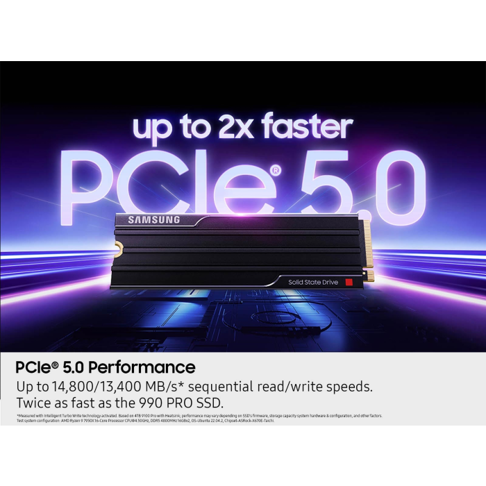 Samsung 2TB 9100 PRO PCIe 5.0 NVMe M.2 SSD s hladilnikom