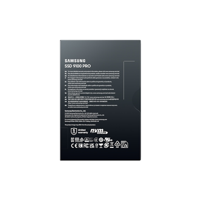 Samsung 2TB 9100 PRO PCIe 5.0 NVMe M.2 SSD