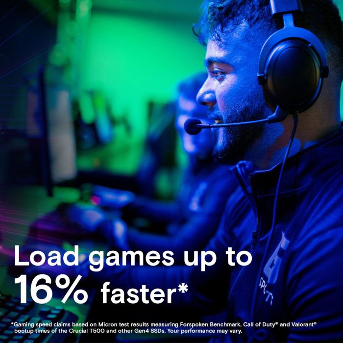 Crucial T500 500GB PCIe Gen4 NVMe M.2 SSD