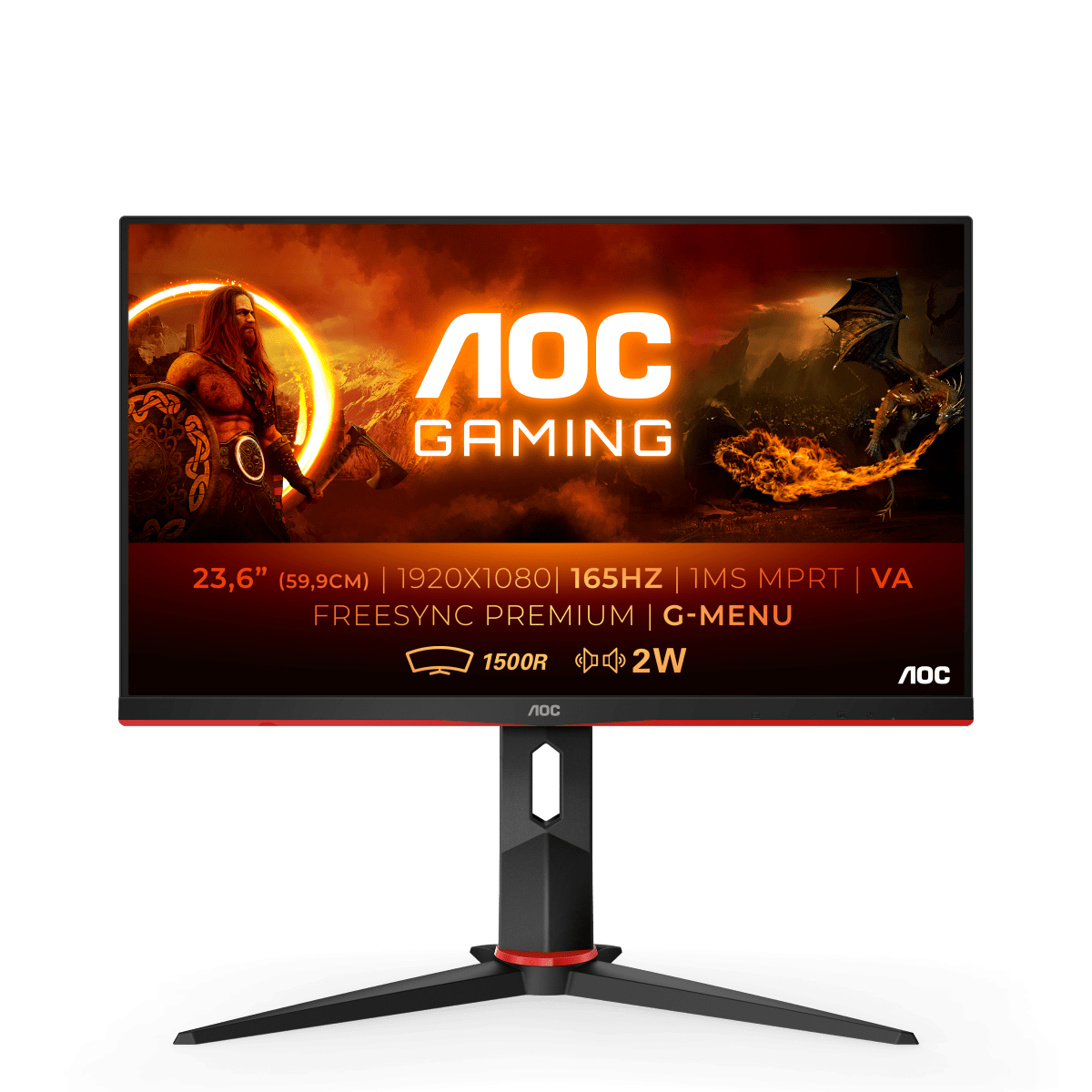 AOC C24G2AE 23,6'' 165Hz ukrivljen gaming monitor