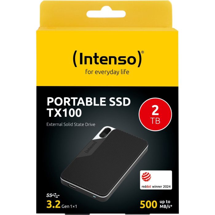 Intenso 2TB SSD TX100 500MB/s USB 3.2 Gen1x1 zunanji disk - črna