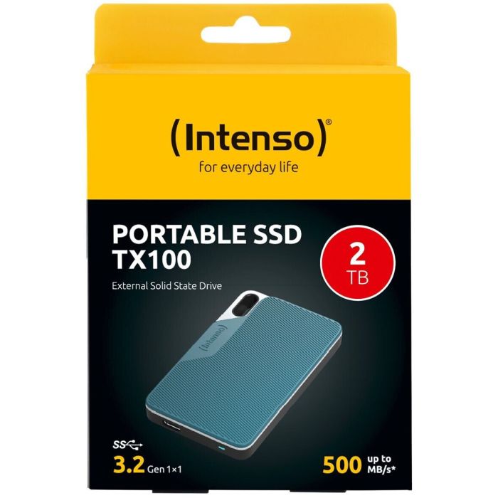 Intenso 2TB SSD TX100 500MB/s USB 3.2 Gen1x1 zunanji disk - modra