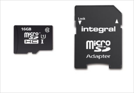 INTEGRAL 16GB MICRO SDHC class10 90MB/s SPOMINSKA KARTICA+ SD ADAPTER