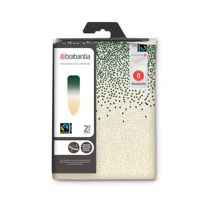 Brabantia prevleka in podloga za likalno desko B 124x38cm 8mm Pozabljena oaza