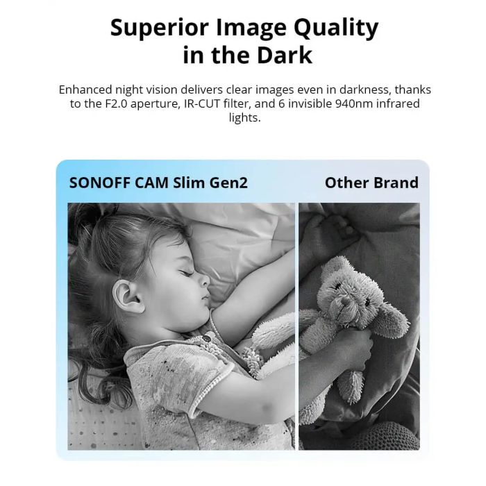 SONOFF notranja videonadzorna kamera CAM-S2, 1080P, Wi-Fi