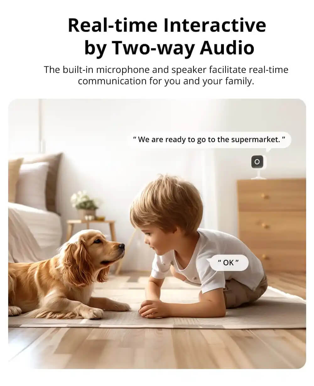 SONOFF notranja videonadzorna kamera CAM-S2, 1080P, Wi-Fi