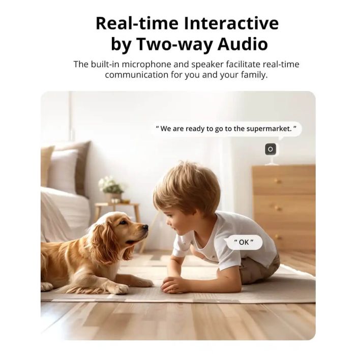 SONOFF notranja videonadzorna kamera CAM-S2, 1080P, Wi-Fi
