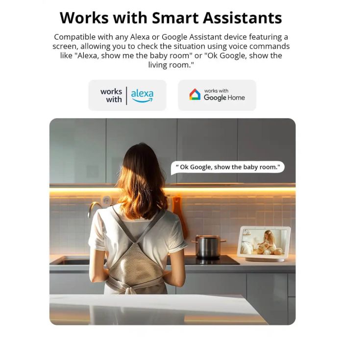 SONOFF notranja videonadzorna kamera CAM-S2, 1080P, Wi-Fi