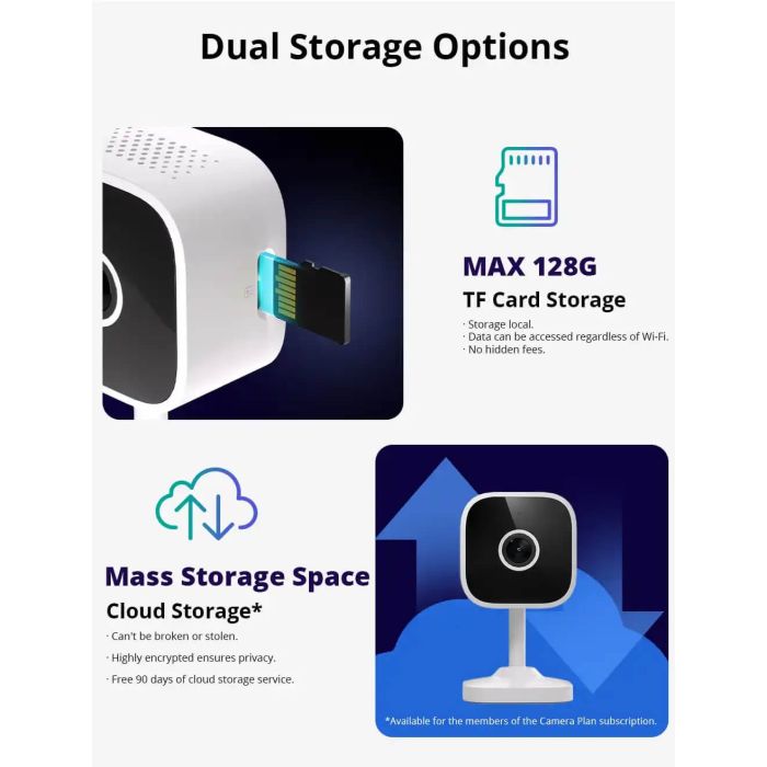 SONOFF notranja videonadzorna kamera CAM-S2, 1080P, Wi-Fi