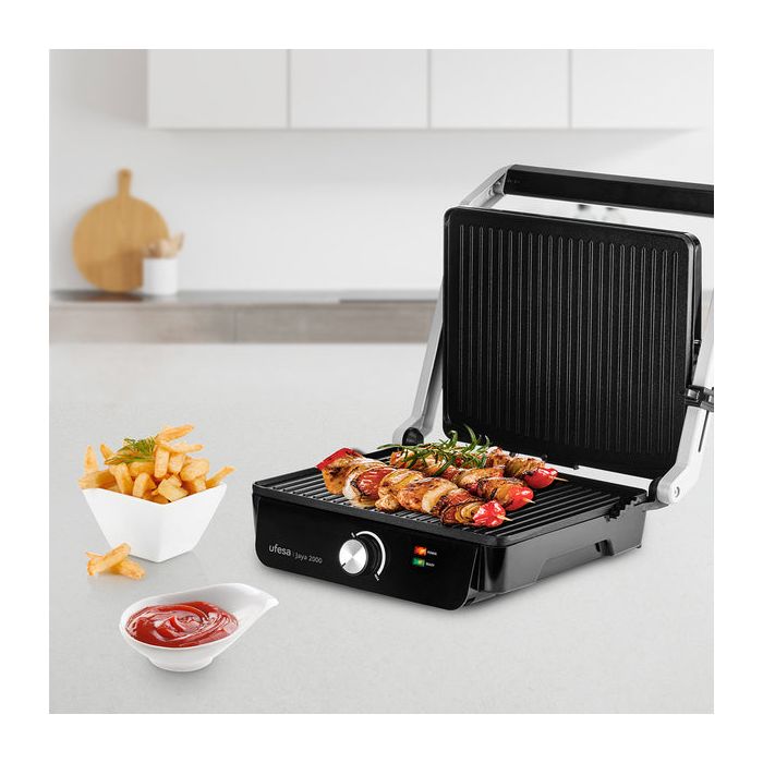 Ufesa Press Grill Jaya 2000 – električni kontaktni žar, 2000 W, z 180°
