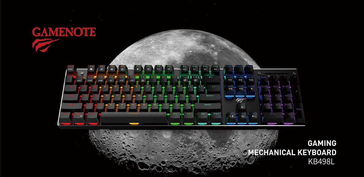 HAVIT Gamenote USB mehanska tipkovnica HV-KB498L - SLO znaki