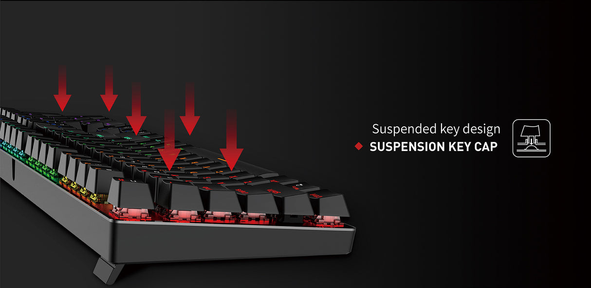 HAVIT Gamenote USB mehanska tipkovnica HV-KB498L - SLO znaki