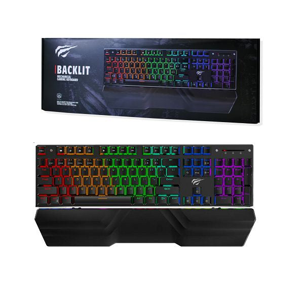 HAVIT Gamenote USB mehanska tipkovnica HV-KB498L - SLO znaki