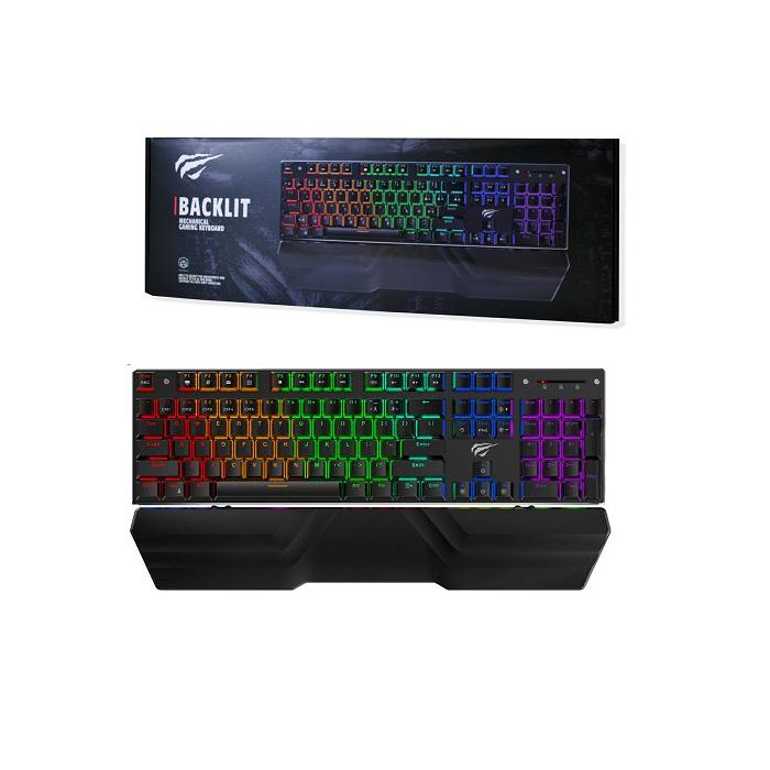 HAVIT Gamenote USB mehanska tipkovnica HV-KB498L - SLO znaki
