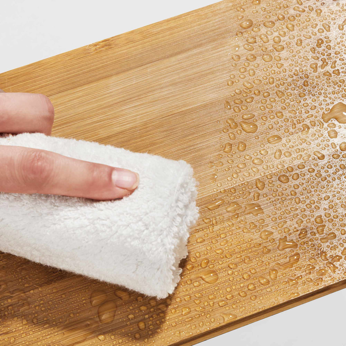 SONGMICS 2x organizator polic bela bambu, KCS02NW