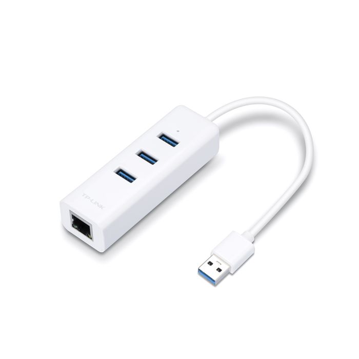 TP-LINK UE330 USB 3.0 3 portni HUB & RJ45 Gigabit Ethernet adapter