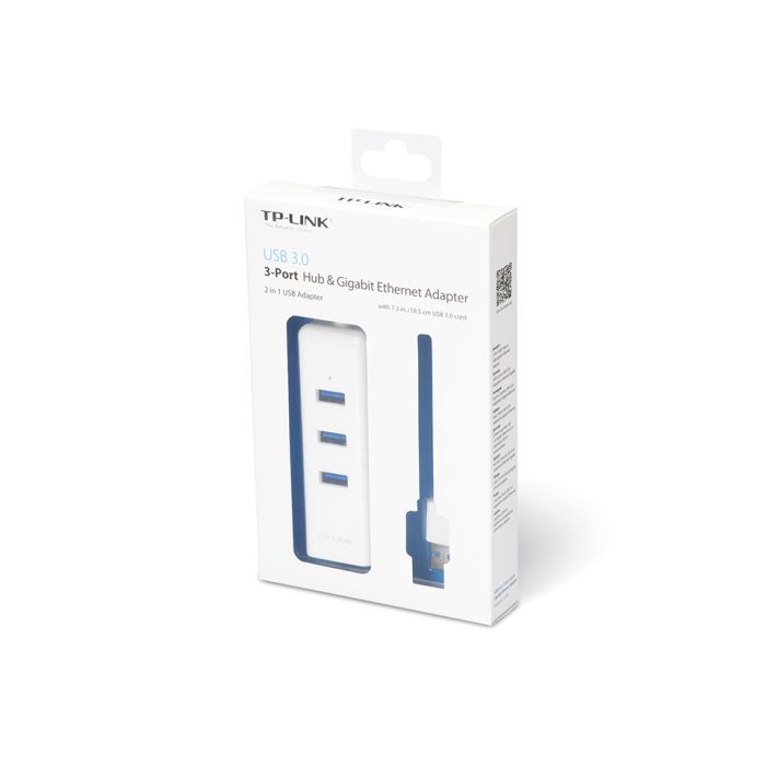 TP-LINK UE330 USB 3.0 3 portni HUB & RJ45 Gigabit Ethernet adapter