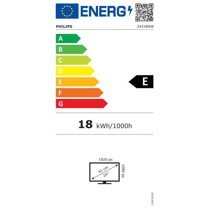 Philips 241V8AW 23,8" IPS FHD 75Hz monitor