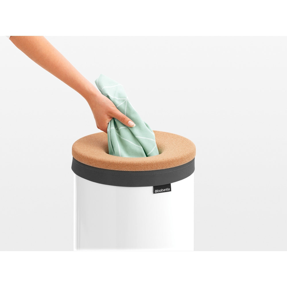 Brabantia koš za perilo 35L okrogel, bel