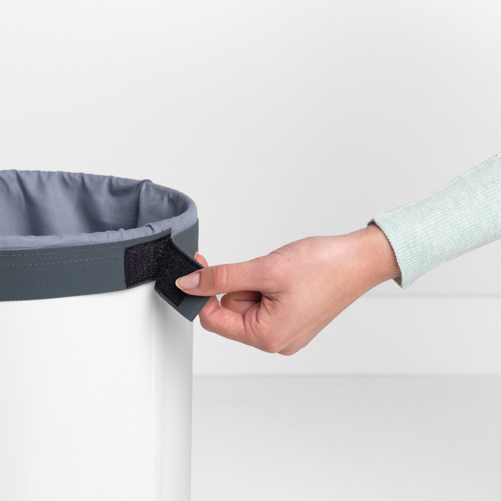 Brabantia koš za perilo 35L okrogel, bel