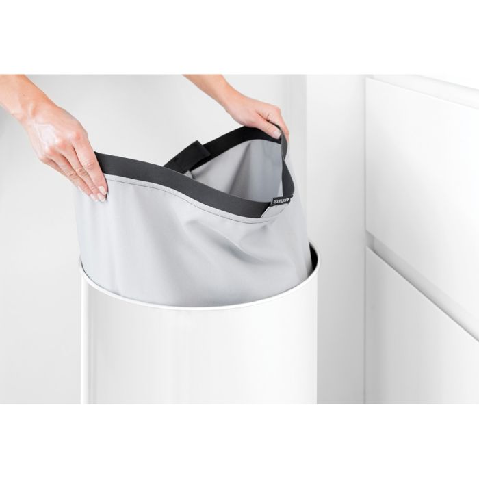 Brabantia koš za perilo 60L okrogel, bel