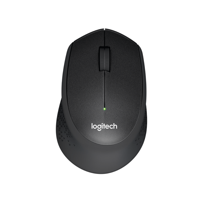 Logitech M330 Silent Plus brezžična miška, črna