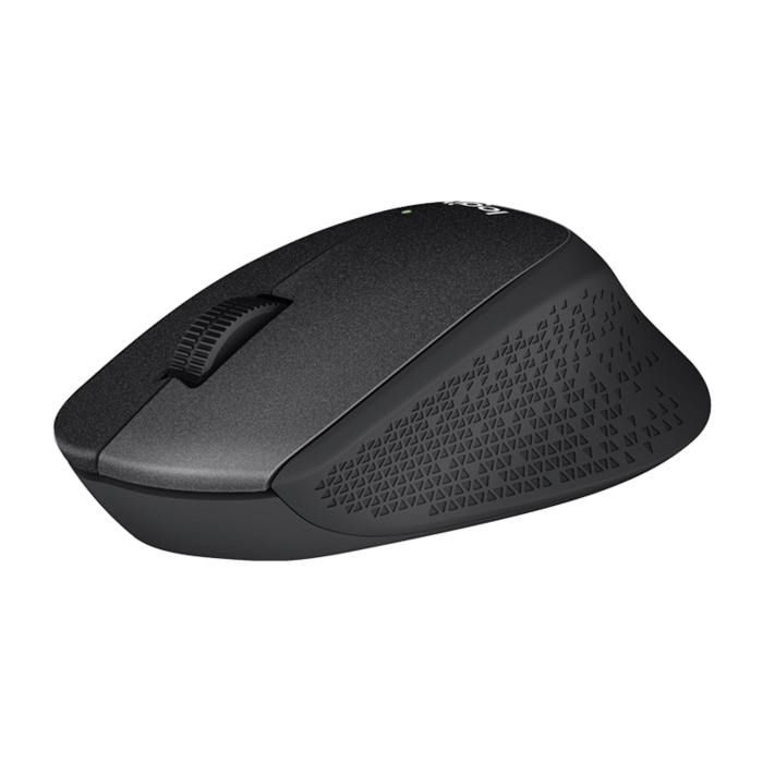 Logitech M330 Silent Plus brezžična miška, črna