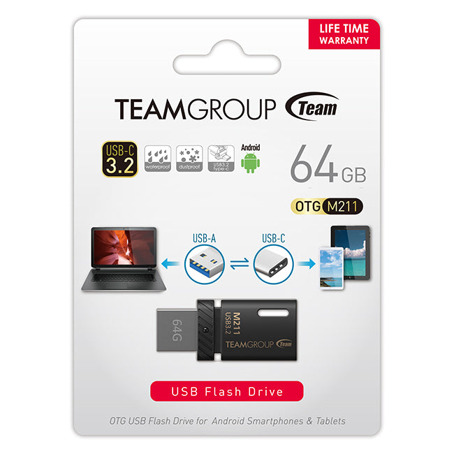 Teamgroup 32GB M211 OTG USB 3.2 spominski ključek