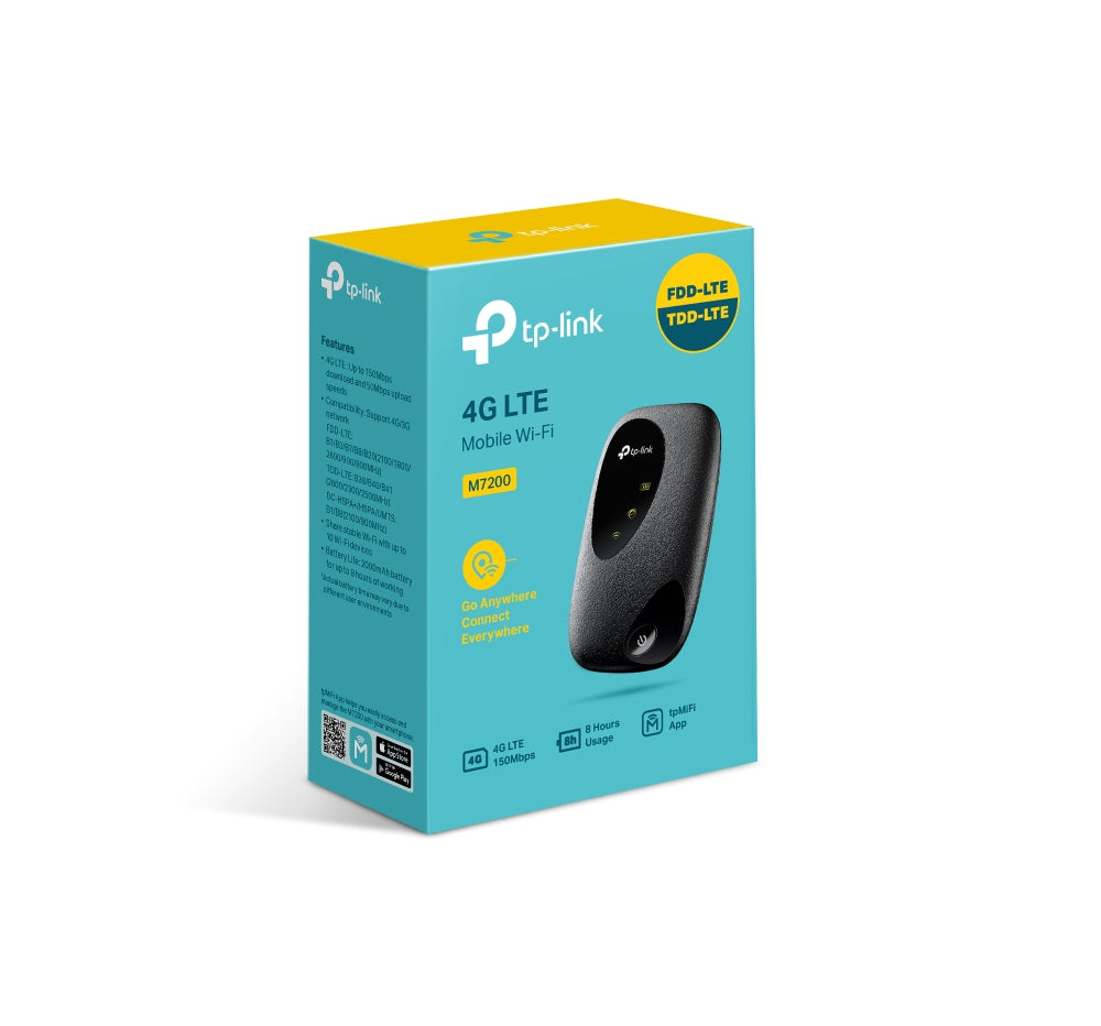 TP-Link 4G LTE Mobile Wi-Fi hotspot z baterijskim napajanjem M7200