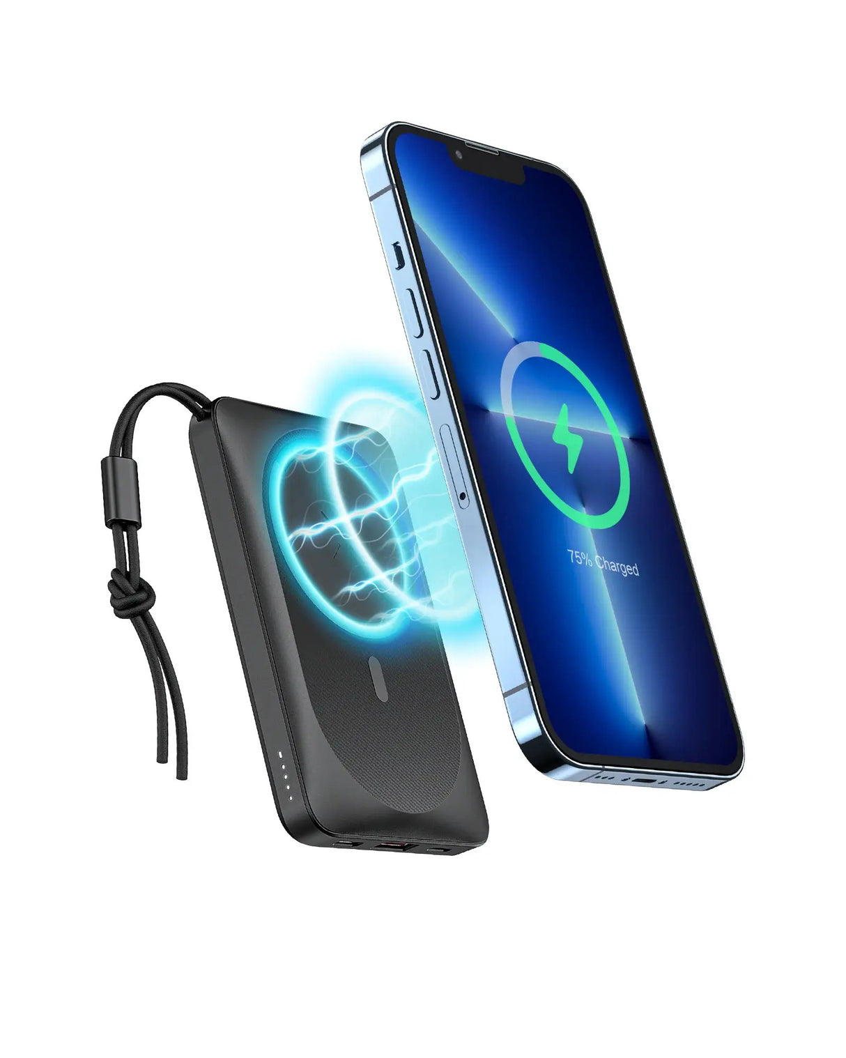 VEGER prenosna baterija MagOn 10000 mAh, črna