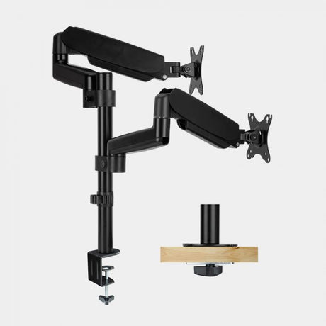 VonHaus dvojni nosilec za monitor do diagonale 32'', plinski drog