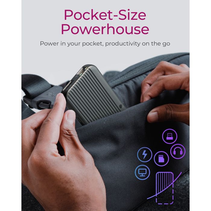 Icybox IB-DK4060-CPD priključna postaja s trojnim video izhodom