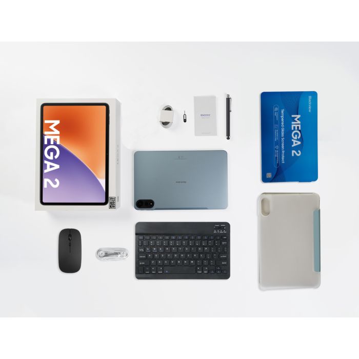 Blackview MEGA 2 12'' 12+256GB LTE, komplet miška+tipk., siv