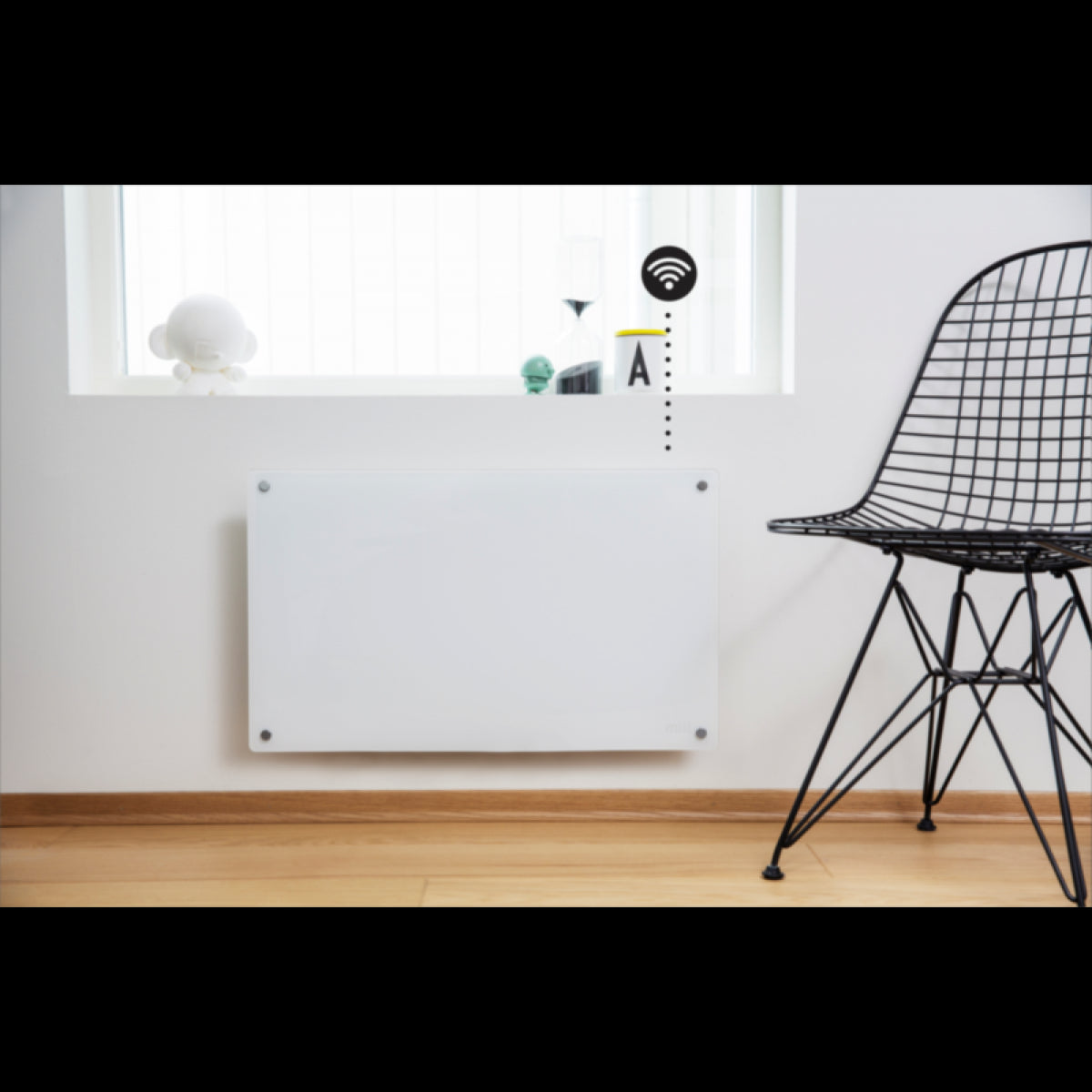 MILL panelni konvekcijski radiator Wi-Fi 600W steklo GL600WIFI3