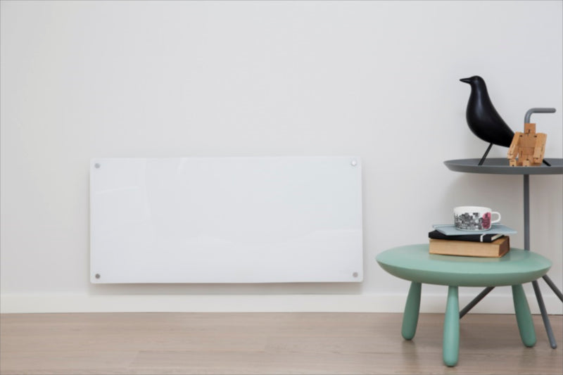 MILL panelni konvekcijski radiator 900W bel steklo MB900DN