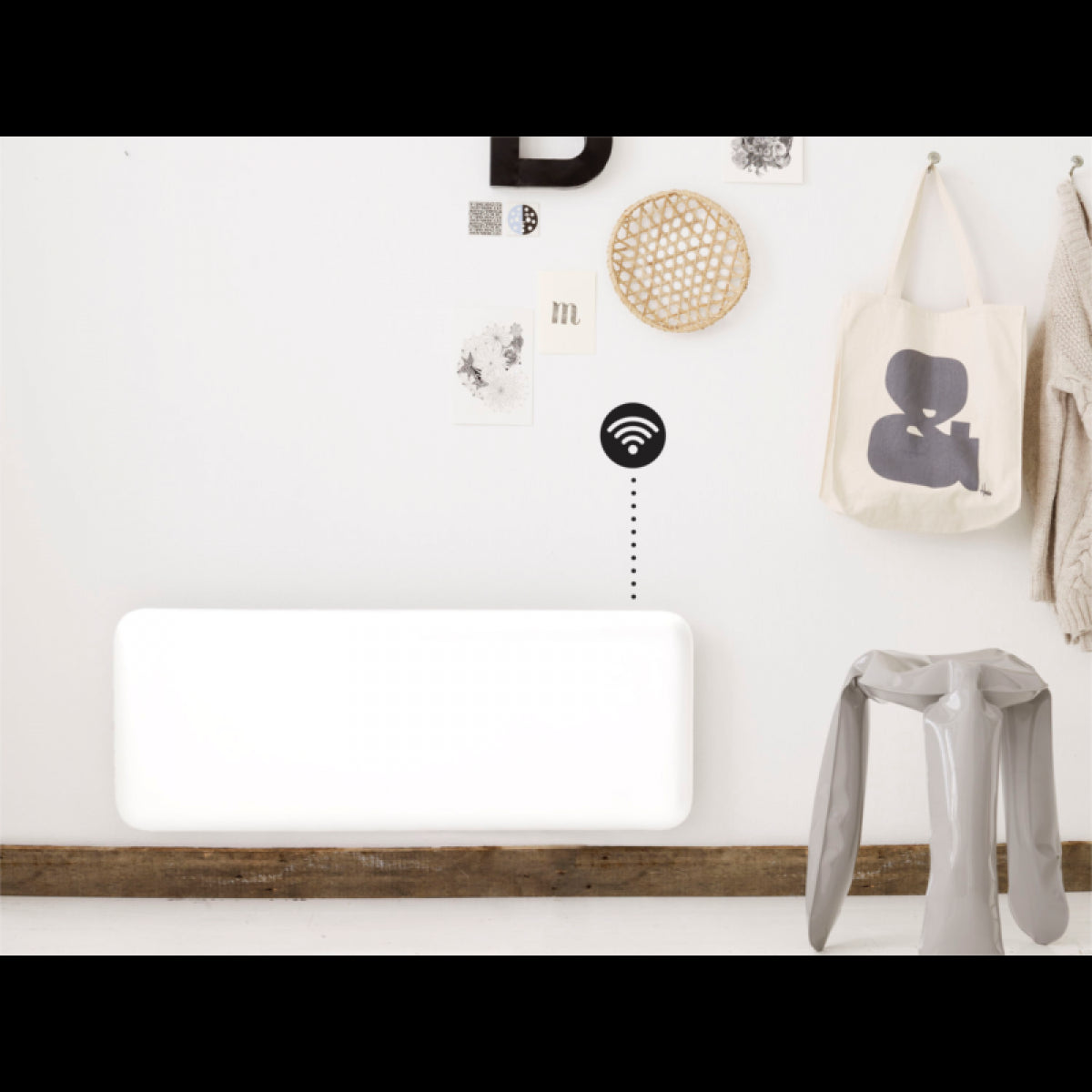 MILL panelni konvekcijski radiator Wi-Fi 1200W jeklo PA1200WIFI3