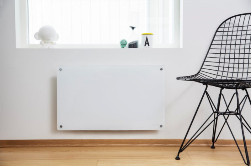 MILL panelni konvekcijski radiator 600W bel steklo X MB600DN